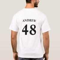 Nom personnalisé et numéro Jersey