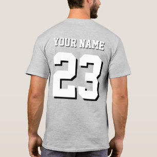 T-shirt Nom personnalisé et numéro Jersey Sports