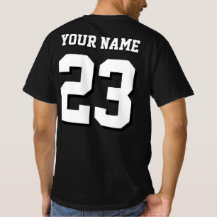 T-shirt Nom personnalisé et numéro Jersey Sports