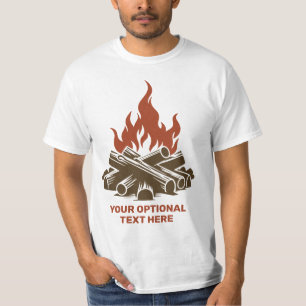 T-shirt Nom personnalisé et texte Camping