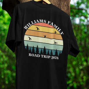 T-shirt nom personnalisé famille vacances montagne Voyage