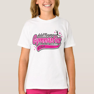 T-shirt NOM personnalisé Gymnaste Split Leap Gymnastique
