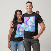 Nom personnalisé Holographie moderne Parents chemi