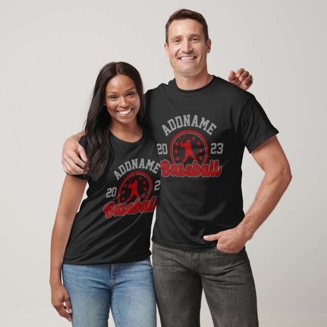 T-shirt NOM PERSONNALISÉ Jeu du joueur de l'équipe de base (Unisexe)