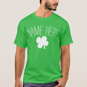 T-shirt Nom personnalisé Jour de l'Saint Patrick de ferme