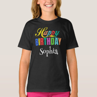 T-shirt Nom personnalisé Joyeux cadeau d'anniversaire pers