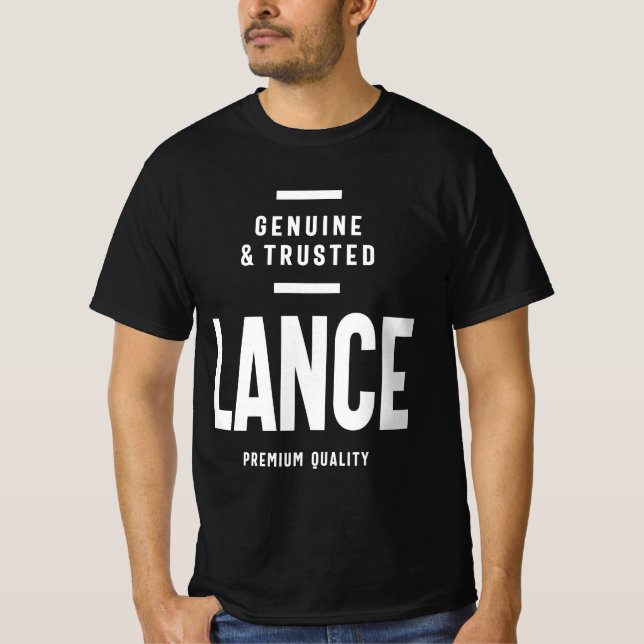 T-shirt Nom personnalisé Lance (Devant)
