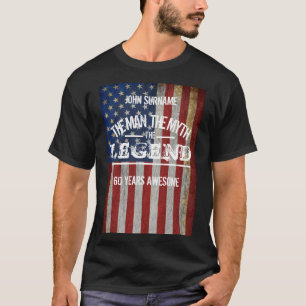 T-shirt Nom Personnalisé L'Homme Le Mythe La Légende