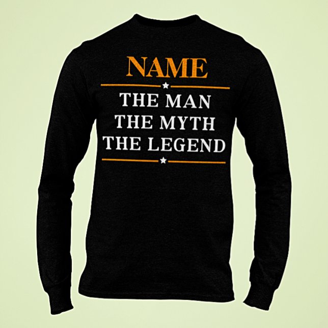 T-shirt Nom Personnalisé L'Homme Le Mythe La Légende (Créateur téléchargé)