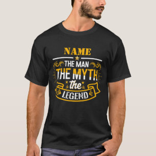 T-shirt Nom Personnalisé L'Homme Le Mythe La Légende