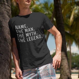 T-shirt Nom personnalisé L'Homme Le Mythe La Légende T-Shi