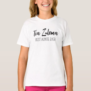 T-shirt Nom personnalisé • Meilleure tante personnalisée •