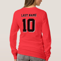 Nom personnalisé Numéro Sports Femmes