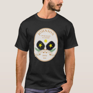 T-shirt Nom personnalisé Pickleball Academy Logo