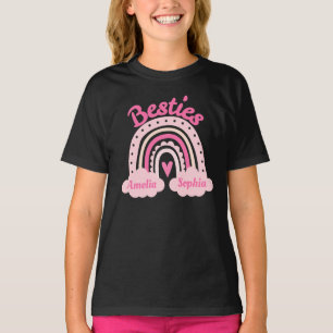 T-Shirt Nom Personnalisé pour Meilleures Amies