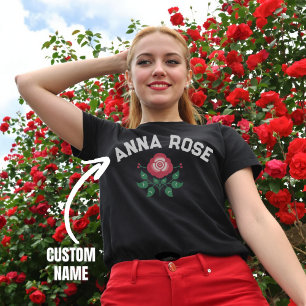 T-shirt Nom personnalisé Rose graphique cadeau personnalis