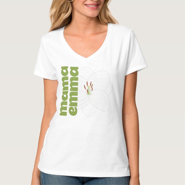 T-shirt Nom personnalisé Tee for Mom (Devant)
