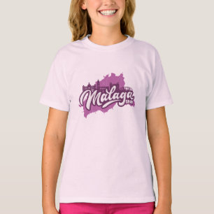 T-shirt Nom personnalisé / Texte Malaga Espagne