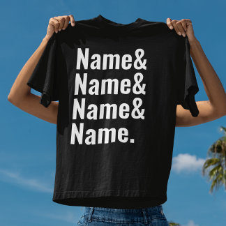 T-shirt Nom personnalisé & Typographie Minimaliste person