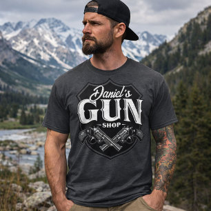 T-shirt NOM PERSONNALISÉ Vieux Armes à feu