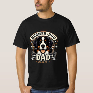 T-shirt Nom personnel Berner Chien Papa - Bernese Daddy