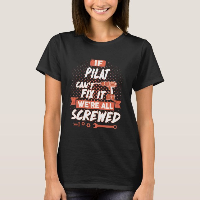 T-shirt Nom PILAT, crête de nom de famille PILAT (Devant)