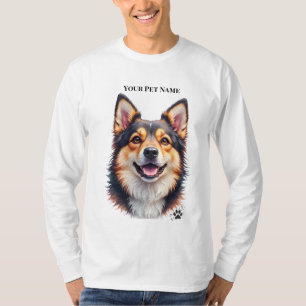 T-shirt Nom simple moderne de l'animal & Conception person