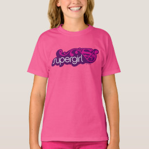 T-shirt Nom Super Supergirl et Bouclier S