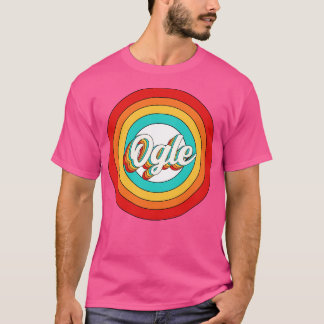 T-shirt Nom unique Chemise Vintage Cercle Ogle