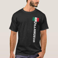 Nom Villanueva Chemise Mexicaine Pour Hommes Femme