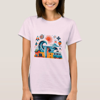 T-shirt Nomad Surfer Beach Girl