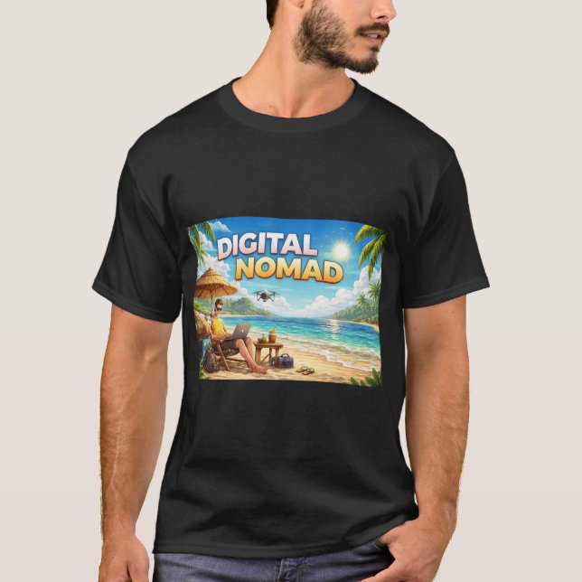 T-shirt Nomade numérique (Devant)