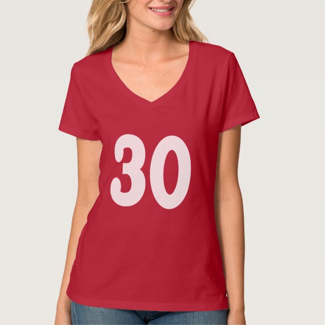 T-shirt Nombre chic 30 (Devant)