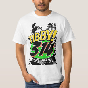 T-shirt Nombre de emballage de vélo de saleté de MX de