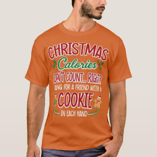 T-shirt Nombre de points de calories de Noël