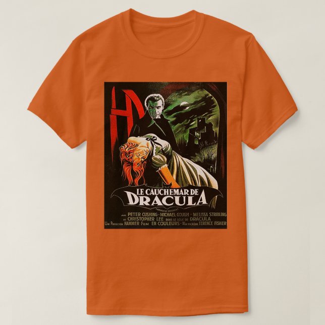 T-shirt Nombre d'images de fan dracula (Design devant)