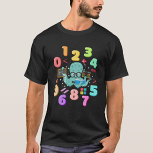 T-shirt Nombre jour enfants Octopus mignon numéros costume