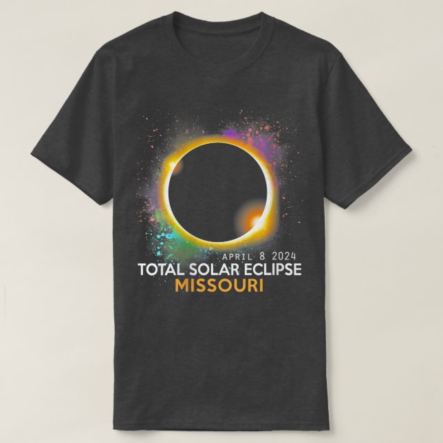 T-shirt Nombre total de femmes Éclipse solaire 2024 Totali (Design devant)