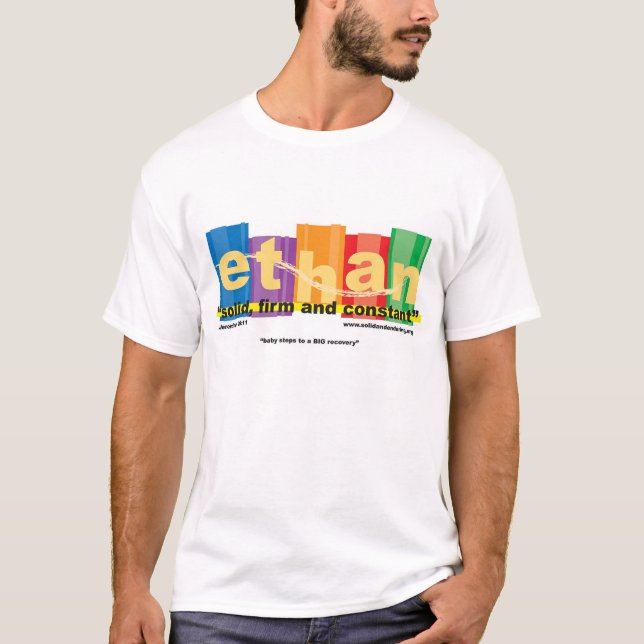 T-shirt nommé de signification d'Ethan (Devant)