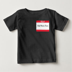 T-shirt nommé d'étiquette