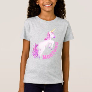T-shirt nommé personnalisé par art d'aquarelle de