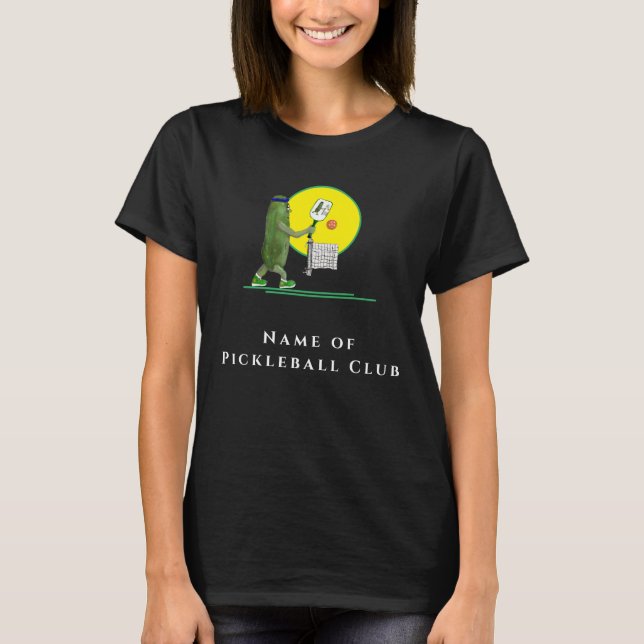 T-shirt Nommez Votre Club De Pickleball, Drôle Joueur De P (Devant)