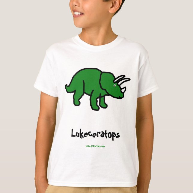 T-shirt Nommez votre propre Triceratops (Devant)