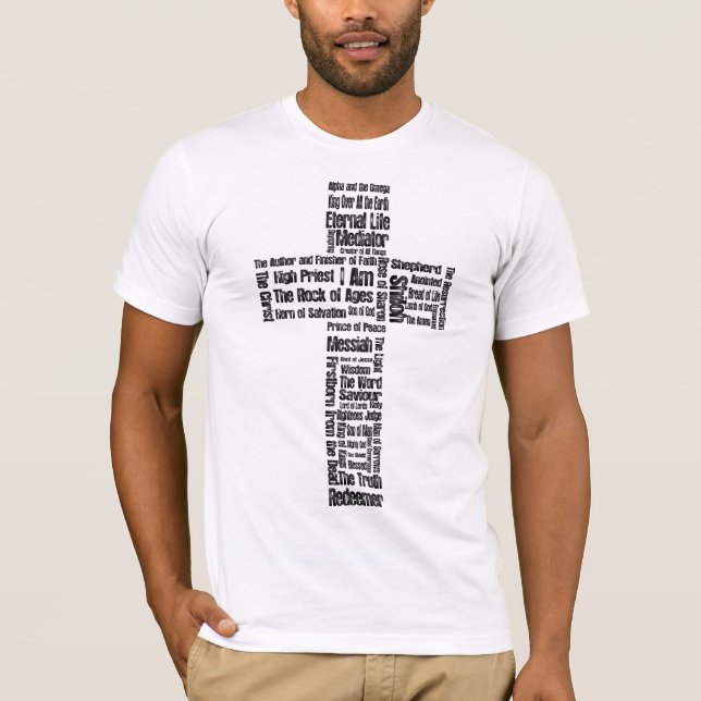 T-shirt Noms de croix de Jésus (Devant)