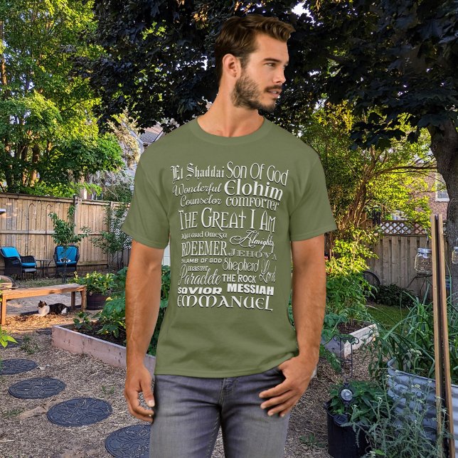 T-shirt Noms fantastiques de Dieu (Créateur téléchargé)