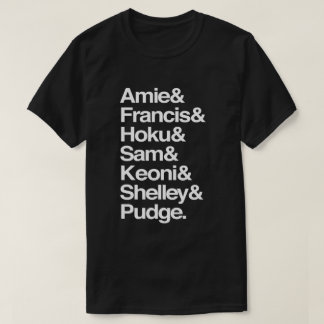 T-shirt Noms personnalisés de membres de la famille