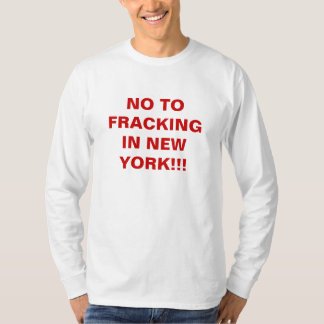 T-SHIRT NON À FRACKINGIN NEW YORK ! ! !