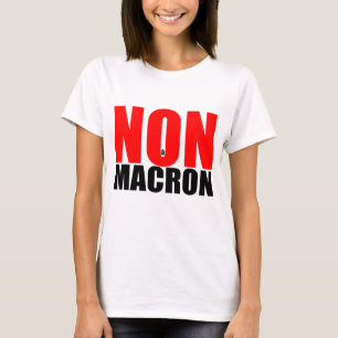 T-SHIRT NON À MACRON