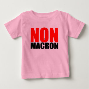 T-shirt non à MACRON Baby Girl
