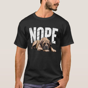 T-shirt Non Anglais Mastiff Drôle Paresseux Propriétaire A